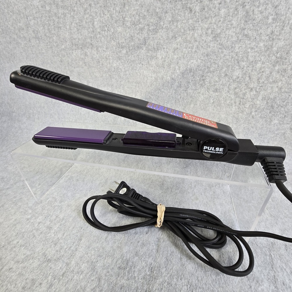 Hot Tools Flat Iron Professional Ceramic Tourmaline 1" High Heat 430 Degrees